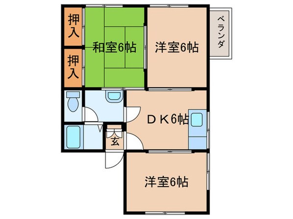 ハイム西町の物件間取画像